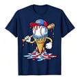 thumbnail image 3 of Gelikeya Boys Baseball Ice Cream Cartoon T-Shirt, Kids Short Sleeve Crew Neck Tee, Patriotic Sport Top 2-13Y (Navy, 12-13 Years), 3 of 8