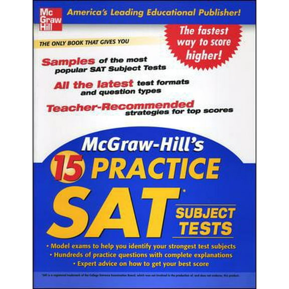 Pre-Owned McGraw-Hill's 15 Practice SAT Subject Tests (Paperback) 007146896X 9780071468961