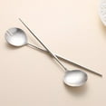 thumbnail image 2 of Salad Servers,Spoon and Fork Set 11.41 inch,18/10 Stainless Steel Salad Serving Silver, 2 of 18