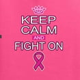 thumbnail image 2 of Wild Bobby, Keep Calm and Fight On, Breast Cancer Awareness, Front and Back Unisex Graphic Hoodie Sweatshirt, Neon Pink, 3X-Large, 2 of 4