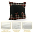 thumbnail image 4 of YINGXI  Red Buffalo Plaid Bear Pillow Cover, Farmhouse Pillow, Farmhouse Decor, Farmhouse Pillow Cover, Buffalo Check Pillow Cover 18x18in, 4 of 5