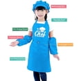 thumbnail image 6 of Kids Kitchen Apron Set with Unicorn Rainbow Recipe Cards Set, Kids Aprons for Girls and Boys, 6 of 7