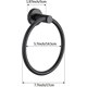thumbnail image 4 of Toallero negro mate para baño, 1 paquete, colgadores para toallas de baño y cocina, almacenamiento de montaje en pared, acero inoxidable resistente, 4 of 5