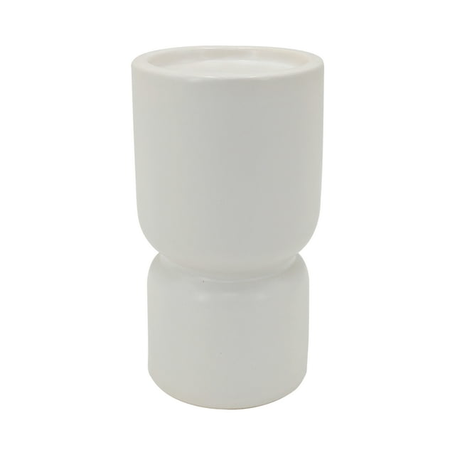 Mainstays White Ceramic Pillar Candle Holder