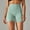 Mint Green, variant on Short Leggings for Women Under $10 Solid Color Elastic High Waist Yoga Shorts Slim Pants
