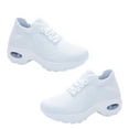 thumbnail image 1 of 1 par de zapatos casuales versátiles para mujer, zapatos de moda transpirables, zapatos deportivos sencillos, 1 of 8