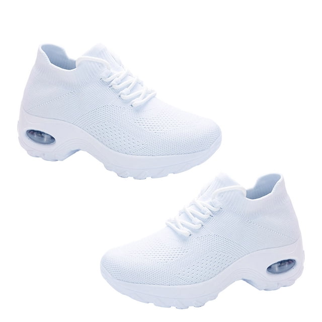 1 par de zapatos casuales versátiles para mujer, zapatos de moda transpirables, zapatos deportivos sencillos