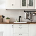 thumbnail image 5 of Katieovy 6 Pack Cabinet Handles,3 inch Hole Centers Kitchen Drawer Pulls, Sturdy Big Square Base Dresser Pulls Metal Cabinet Pulls, 5 of 7
