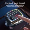 thumbnail image 3 of Binmer Bluetooth 5.0 FM Transmitter For Car,Bluetooth Car Adapter With USB Charging Car Charger MP3 Player,Hands Calling, 3 of 7