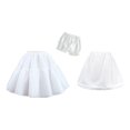 thumbnail image 4 of Conjunto de enagua corta de 2 capas, disfraz de Lolita para fiesta de cosplay, suministros de recuerdo 45 centímetros, 4 of 8