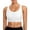 White, variant on Womens Bikini Tops Sporty Bra Crew Neck Swim Tops Soft Stretch Fabric Comfortable Casual Swim Wear Quick Dry Sports Bra
