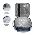 thumbnail image 3 of Haosy Blue Black White Marble Reusable Lunch Box Men/Women Insulated Lunch Bag for School Picnic Travel, 3 of 6