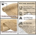 thumbnail image 6 of Home Weavers Radiant Collection Bathroom Rug 100% Cotton Bathroom Rugs Set, Machine Washable Rug, Soft & Absorbent bath Rug, Kitchen Mat, Bath Rug, Bath Floor Mat Non Slip, 21"x34" Rectangle, Linen, 6 of 9