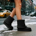 thumbnail image 5 of COM STAR Women’s Winter Snow Boots Mid Calf Warm Platform Flat Outdoor Casual Walking Boots, 5 of 6