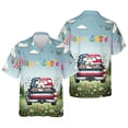 thumbnail image 3 of Happy Easter Bichon Frise American Flag Truck Hawaiian Shirt Breathable Summer Unisex Merch Bichons Dog Lovers Gifts Idea - 03001, 3 of 6