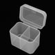thumbnail image 1 of Contenedor de almohadillas de algodón, 2 rejillas, caja de almacenamiento de almohadillas de algodón para decoración de uñas, caja de almacenamiento de hisopos de algodón, artesanía superior, 1 of 11