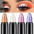 thumbnail image 2 of Lápiz de sombra de ojos, resaltador de 15 colores, resistente al agua, brillo mate, sombra de ojos desnuda, pigmento de maquillaje, cosméticos, Lápiz Delineador de ojos blanco( 8, 2 of 5