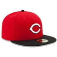 thumbnail image 3 of Men's New Era Red/Black Cincinnati Reds Road Authentic Collection On-Field 59FIFTY Fitted Hat, 3 of 5