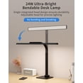 24W LED Desk Lamp, 112 High-Bright Eye-Caring Architect Light, 3000K ...