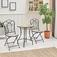 thumbnail image 5 of Gymax Set of 2 Folding Bistro Chairs Mosaic Patio Chairs Outdoor Dining Chairs, 5 of 7
