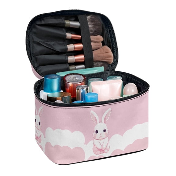 HELLHERO Cosmetic Organizer Bag Case Polyester Large Capacity Brush Protectors Girlfriend Bunny