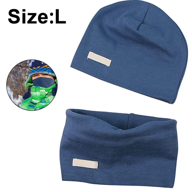 Conjunto de gorro y bufanda de lazo para bebés, niños y niñas, gorros tejidos de algodón suave para niños, gorro y bufandas con cuello para niños pequeños
