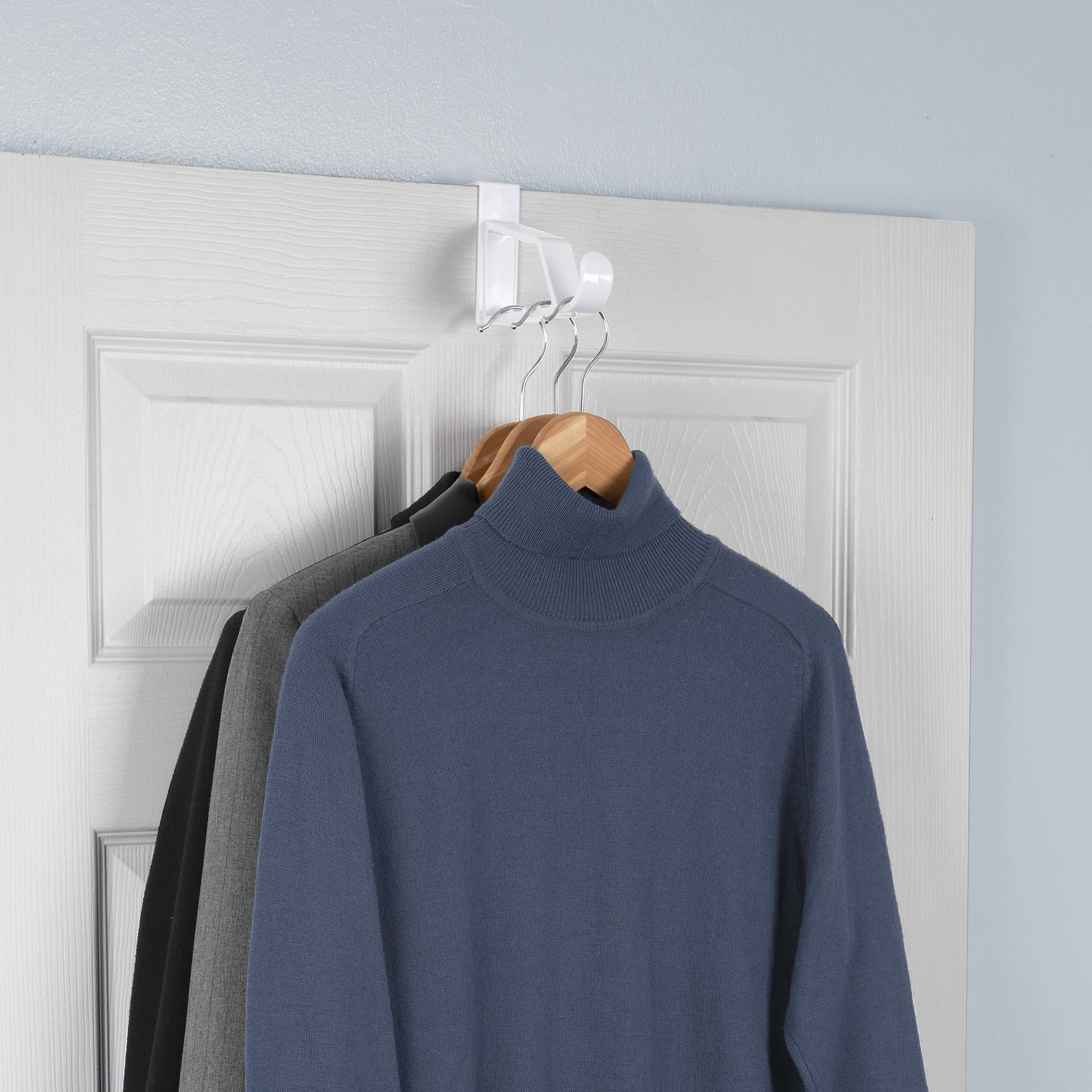 Mainstays Over-the-Door Hanging Organizer, White, 4 Count