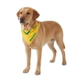 thumbnail image 1 of One Paw, 2-Pack Soccer Bandana Set for Pets, Team Brazil, Lightweight, Yellow, for Dogs and Cats, 1 of 10