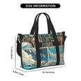 thumbnail image 2 of Travel Duffle Bag Comic Airplane Cockpit Illustration Travel Tote Bags Carry on Luggage Waterproof Weekender Bags with Top Handle Adjustable Shoulde Strap for Travel Gym, 2 of 5