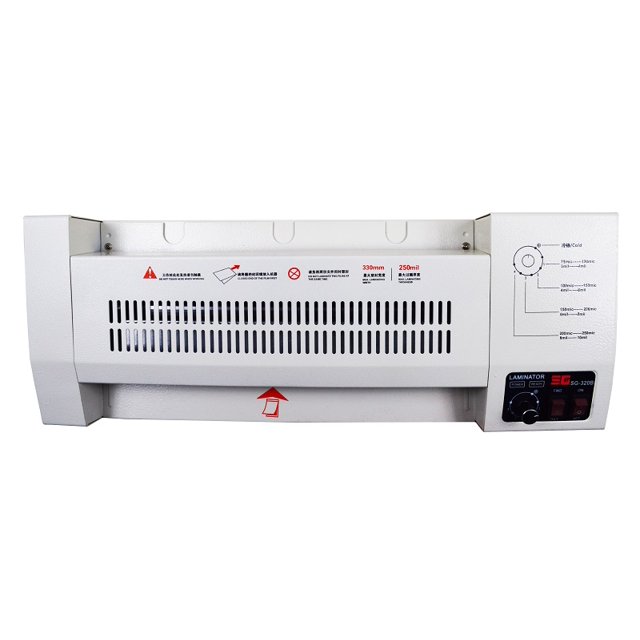 INTBUYING Commercial 13 Inch Thermal Laminator High Temperature Hot Cold 4roll Pouch Film Laminating Machine All Metal Laminator
