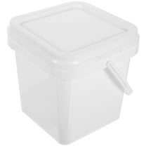 IBASETOY Plastic Bucket with Lid Simple and Convenient Design 1Pack for Home Use