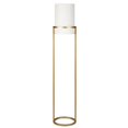 thumbnail image 1 of Henn&Hart 12" Brass Finish Metal/Fabric Floor Lamp, 1 of 8