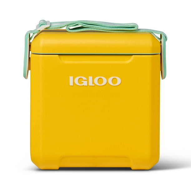 Etiqueta tipo iglú con correas, estilo pícnic, 11 L, color amarillo