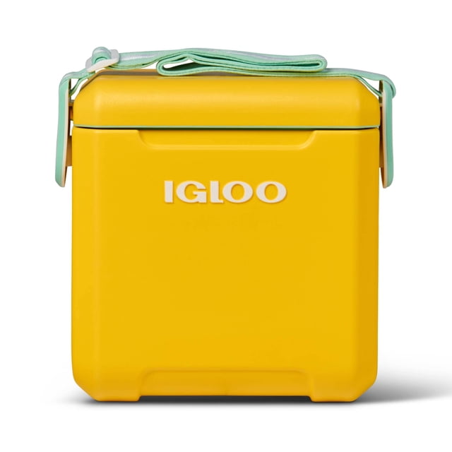 Etiqueta tipo iglú con correas, estilo pícnic, 11 L, color amarillo