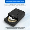 thumbnail image 2 of Portable USB Type-C Button Coin Cell Battery Charger for LIR1025 to LIR2450 Models - Universal Rechargeable Lithium Ion Battery Power Adapter, Black/White, 2 of 8