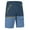 Darkblue, variant on 6-Zipper Pocket Men's Hiking Shorts - Quick-Dry & Durable Outdoor Climbing Shorts with Contrast Color Design Greyblue M