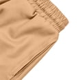 thumbnail image 7 of Lullu Boys Casual Cargo Pants Elastic Waist Drawstring Hiking Pants, Khaki, Sizes 5-16, 7 of 7