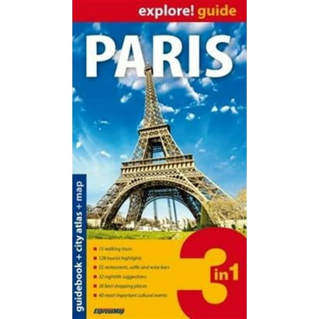 Paris explore guide + atlas + map (Paperback) (Best Way To Explore Paris)