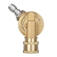 thumbnail image 4 of ARCADORA 7 Angle Pivoting Coupler 1/4 Inch Quick Connect Brass 4500 Psi For Pressure Washer Wand Nozzle Cleaning Accessory, 4 of 10