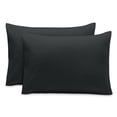 thumbnail image 1 of Juego de Fundas de Almohada Bare Home Cierre Tipo Sobre Colección Premium 1800 Color Negro Tamaño King 20 x 36 2 Unidades, 1 of 6