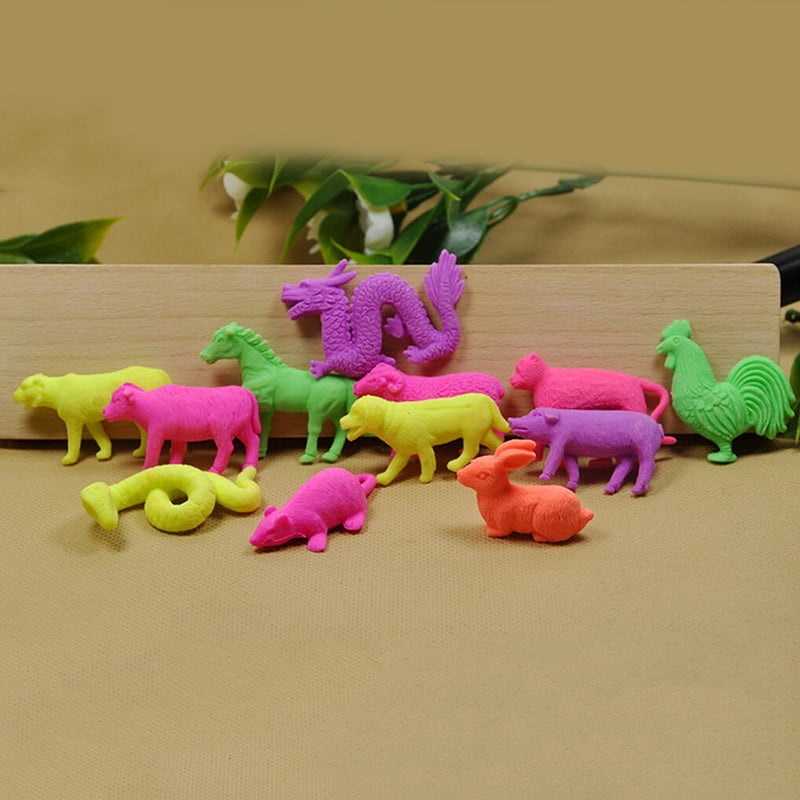 10Pcs Hot Growing Animal Toys Water Expansion Toy Colorful Creative Kids T k_sh 
