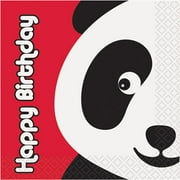 Birthday Panda Beverage Napkins (16 Pack) - Party Supplies