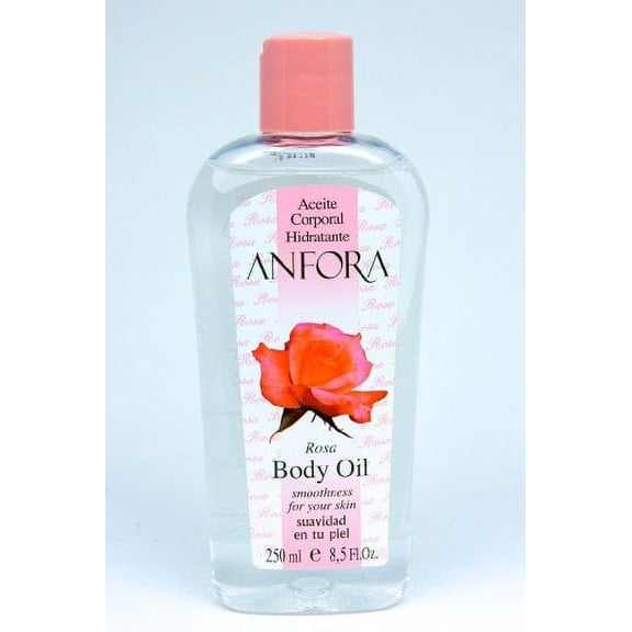 Anfora Aceite Corporal Rosa Body Oil, 8.5 oz, 3 Pack