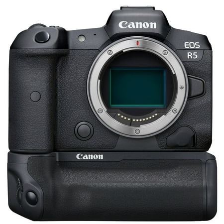 Canon EOS R5 Full Frame Mirrorless Camera Body Bundle 4147C002 with Canon BG-R10 Battery Grip 4365C001