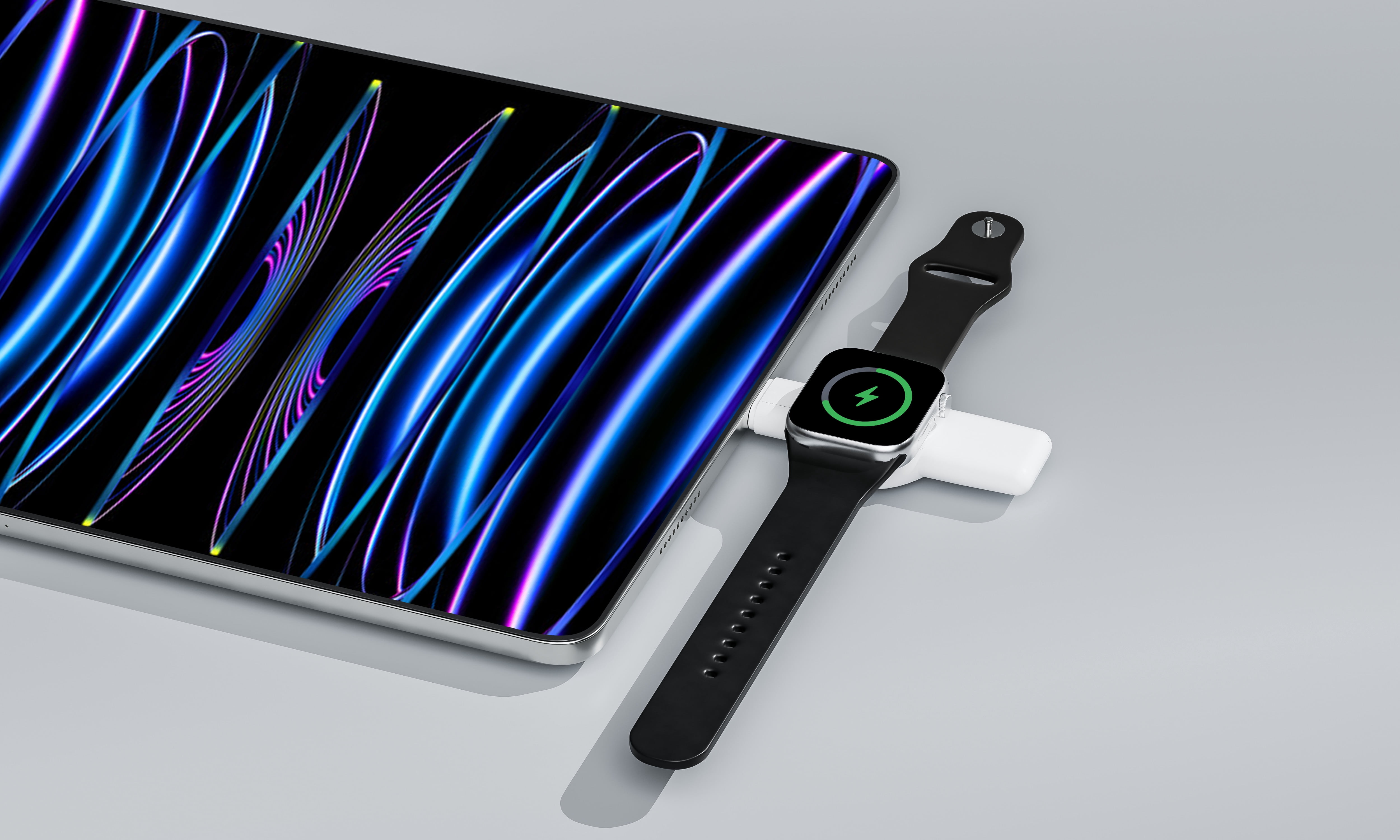Griffin 2-in-1 Wireless Smartwatch Charger, USB-A & USB-C Charging Cable, 2.5W, Portable Travel Charger for Smartwatches, Universal Compatibility