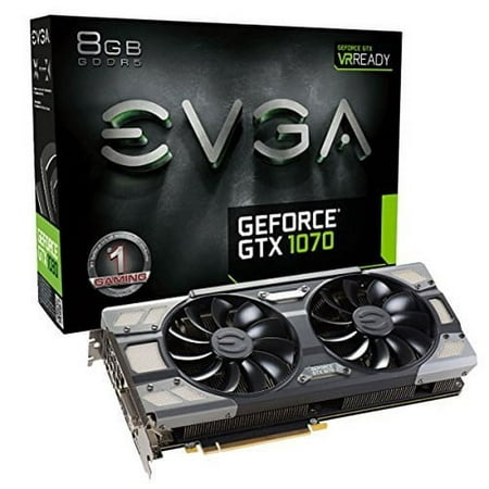 EVGA GeForce GTX 1070 FTW DT Gaming ACX 3.0 - Graphics card - GF GTX 1070 - 8 GB GDDR5 - PCIe 3.0 x16 - DVI, HDMI, 3 x DisplayPort