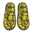 thumbnail image 1 of Balery Yellow Butterflies Pantuflas de Casa de Felpa Silenciosas con Diseño Estampado, Zapatillas Cómodas Antideslizantes de Algodón para Interior-Medium, 1 of 8