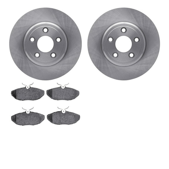 Dynamic Friction Company Rear Brake Rotors with 5000 Advanced Brake Pads 6502-54381