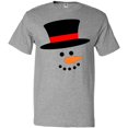 thumbnail image 3 of Inktastic Snowman with Top Hat and Carrot Nose T-Shirt, 3 of 5