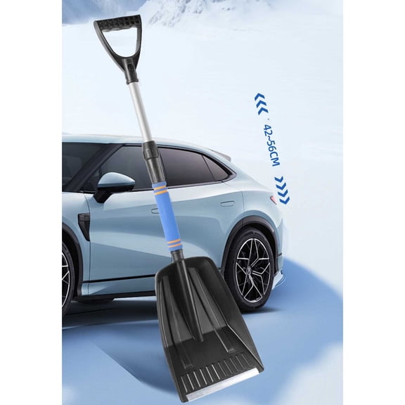 CSSAD Snow Shovels for Seniors Car Snow Shovel Winter Car Retractable Snow Shovel Detachable Defrosting and Snow Cleaning Tool Car Mounted Snow Shovel